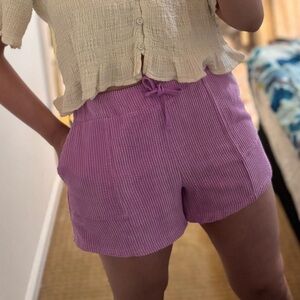 BDG Toni Shorts Womens XS Purple Pink Corduroy Y2K Coquette Balletcore…